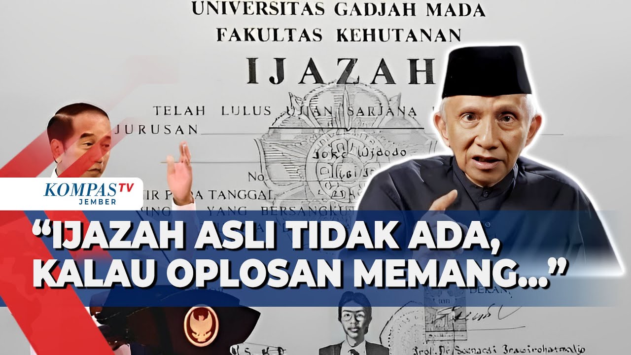 Alasan Amien Rais Pertanyakan Ijazah Jokowi Meski UGM Sudah Klarifikasi