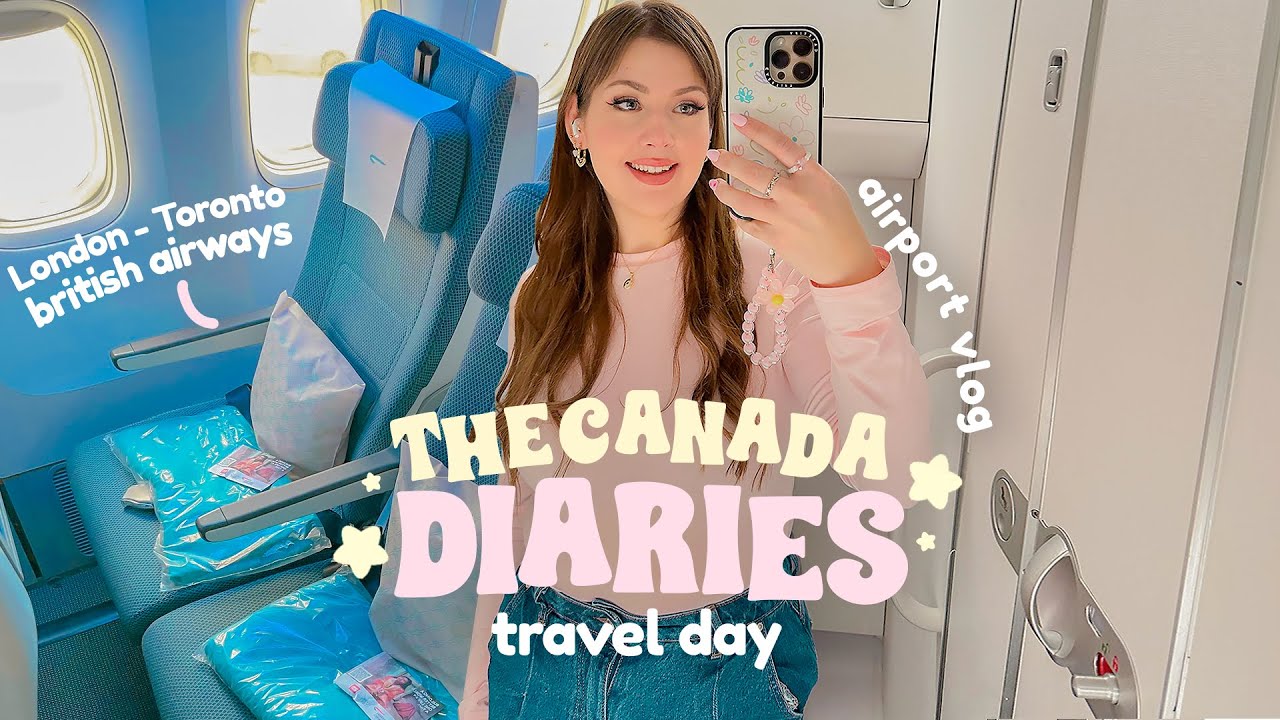 CANADA DIARIES Ep.1 ✿ Travel Day to Toronto from London Heathrow, Delicious Foods & Our first night