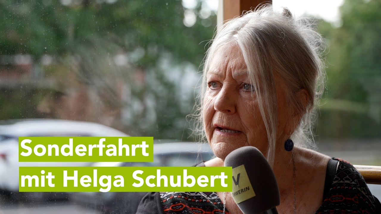 Vom Einsteigen - Sonderfahrt Schwerin mit Schriftstellerin Helga Schubert