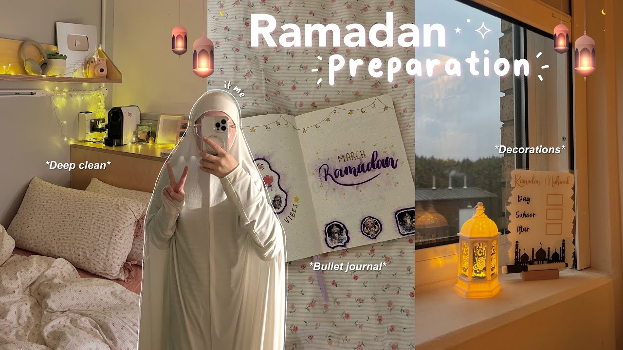 Ramadan 2025 preparation 🌙 | Deep clean, Ramadan decoration, Ramadan bullet journal & goals.