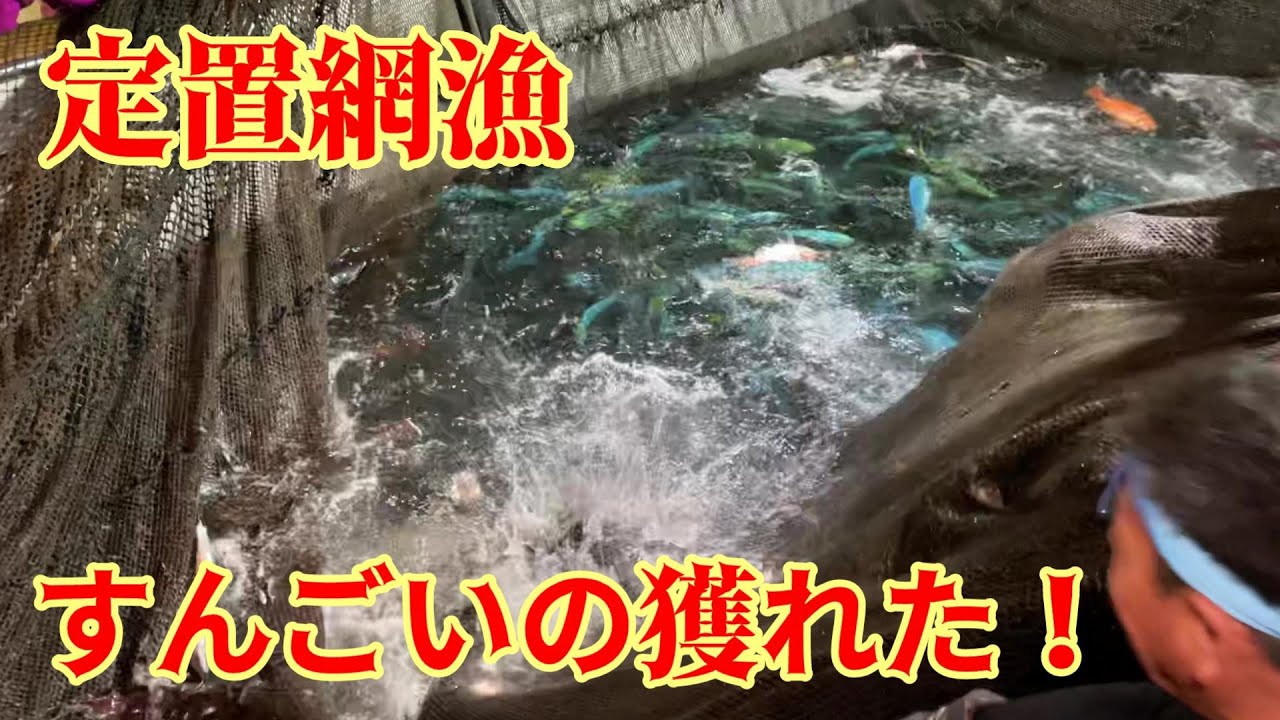 【定置網漁】満月の夜は何かが起こる!?【越前漁港の漁師たち】