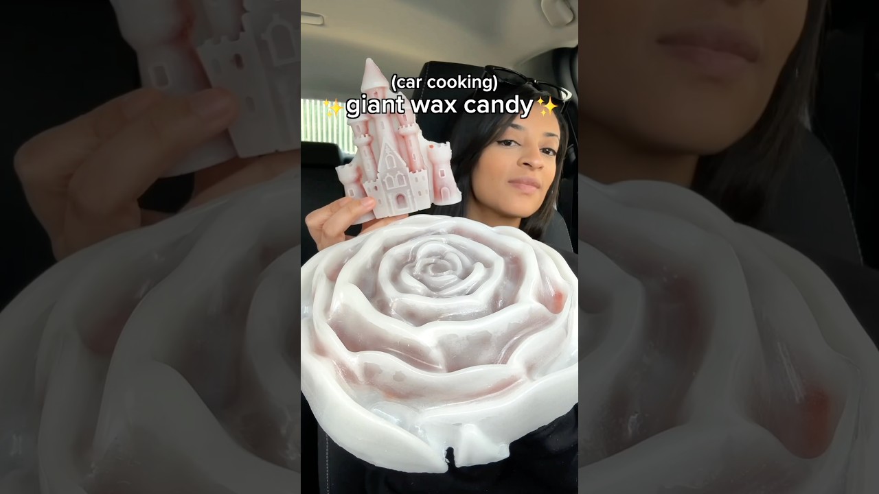 Making giant wax candy in the car 🍬 