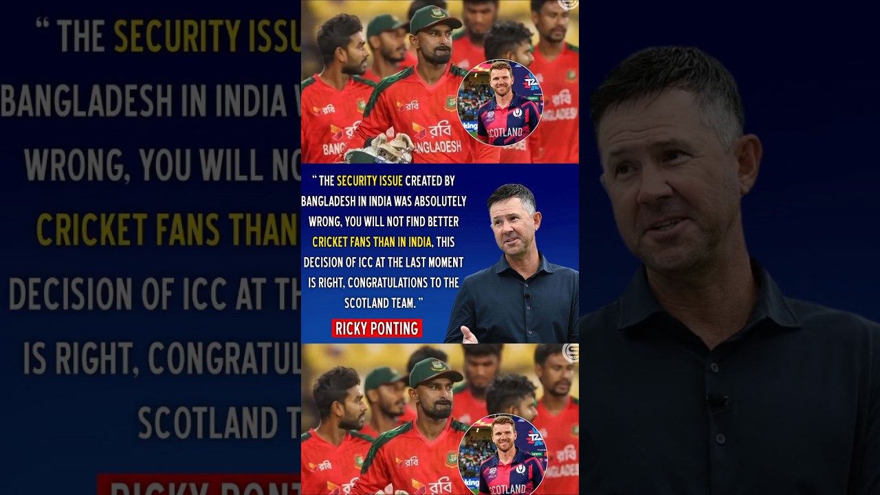 No Security issue in india For t20 world Cup 2026- Ricky Ponting 