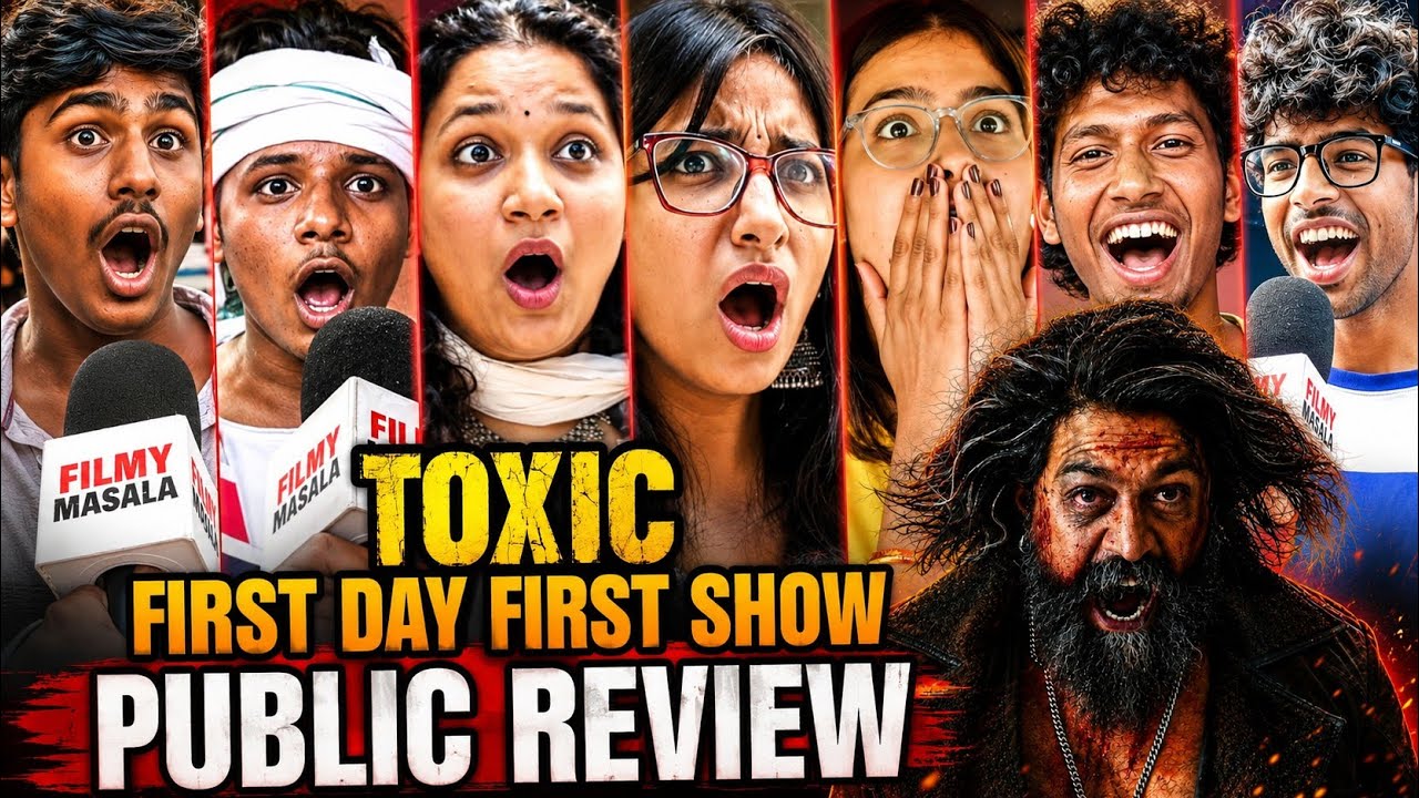 Toxic public review | first day first show | epic reacts  😜|  rocking star YASH | toxic review 