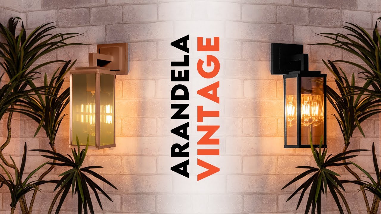 Arandela Lumin&aacute;ria de Parede Vintage Retr&ocirc;