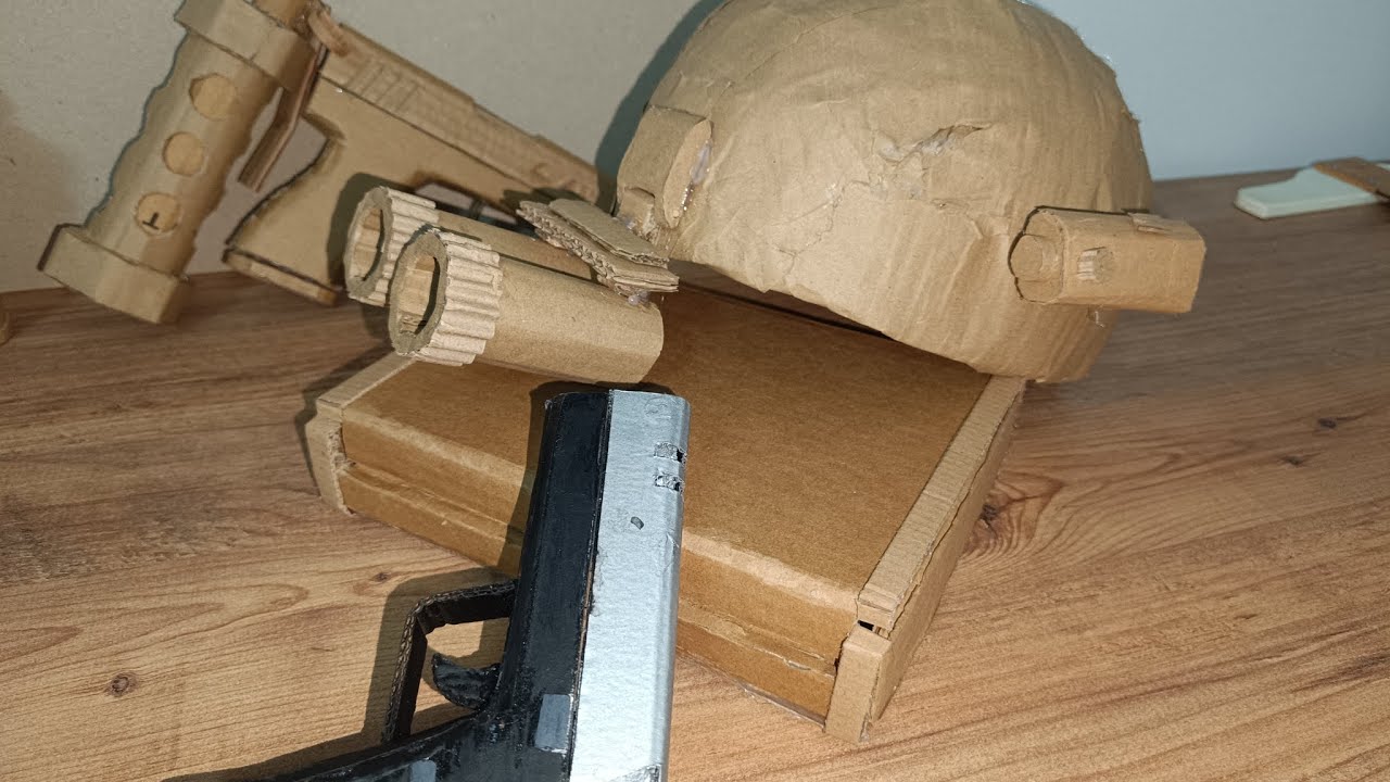 Karton askeri taktiksel kask / cardboard military tactical helmet 