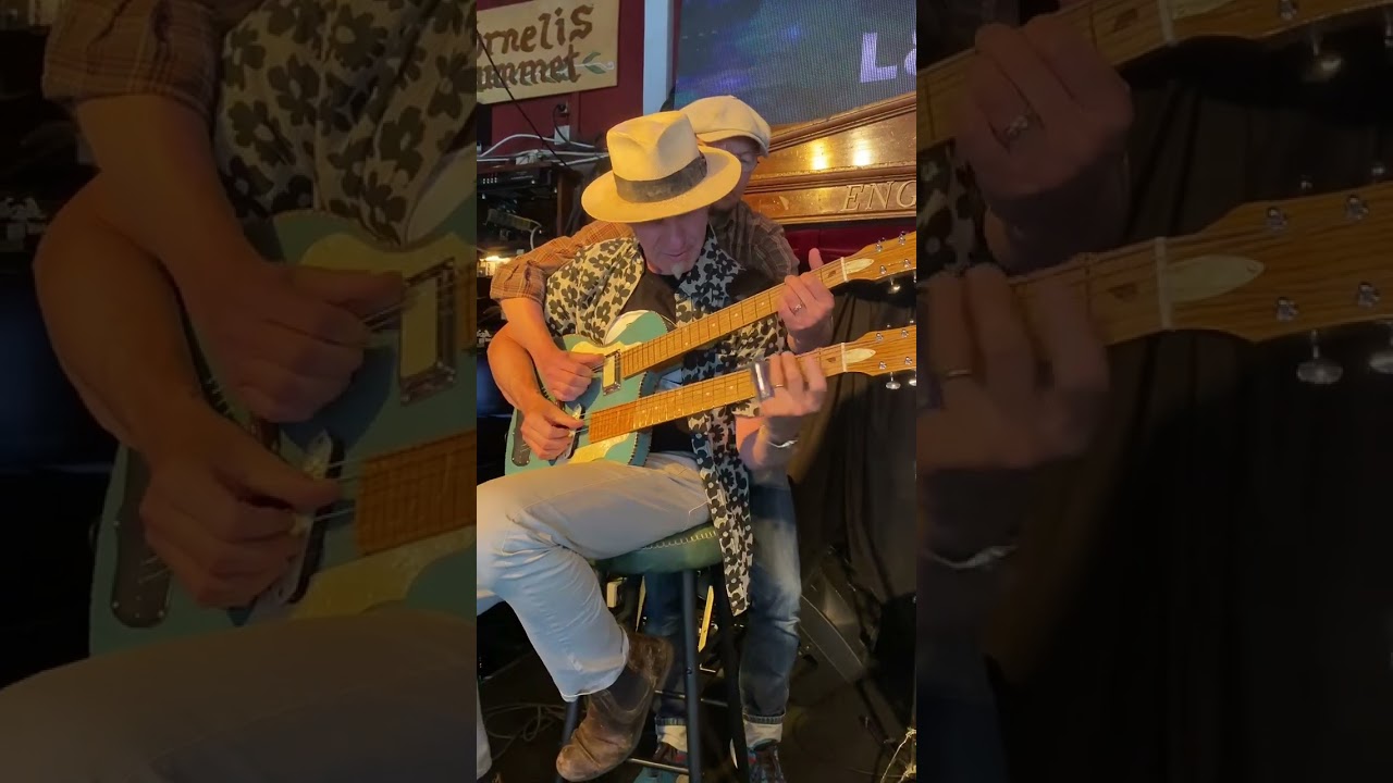 Jim Herlin & Brian Kramer Double-Neck Guitar Collaboration; 