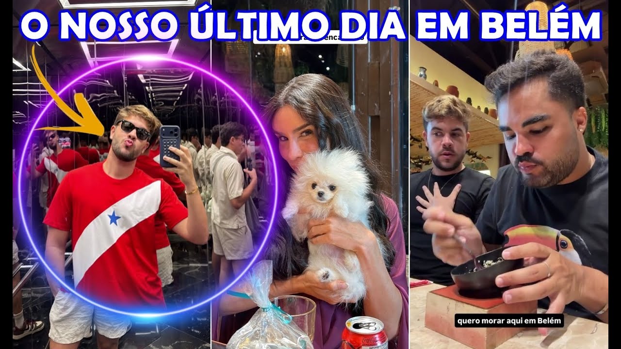 Alvaro Xaro aproveitando com os amigos o último dia em Belém do Pará | Stories do Alvaro