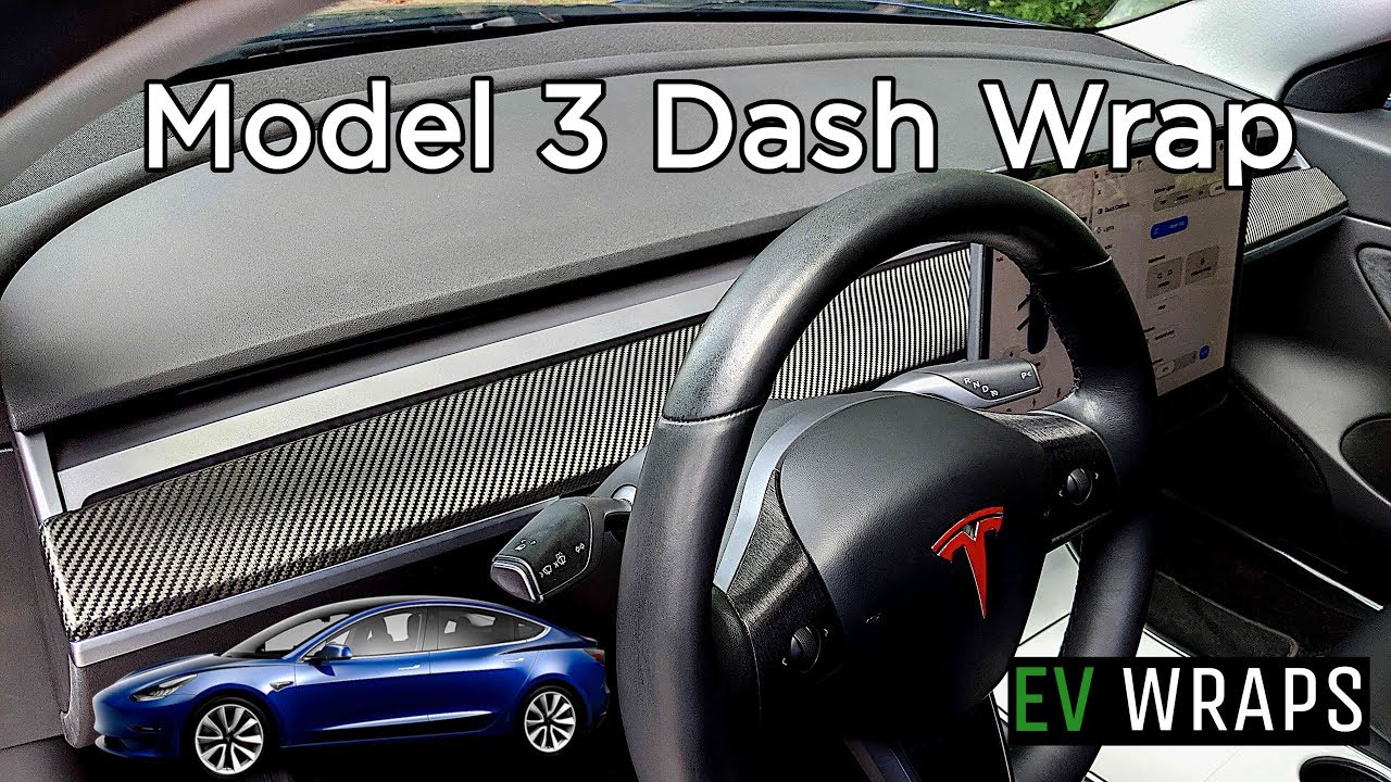 Tesla Model 3 / Model Y Dash Wrap Installation