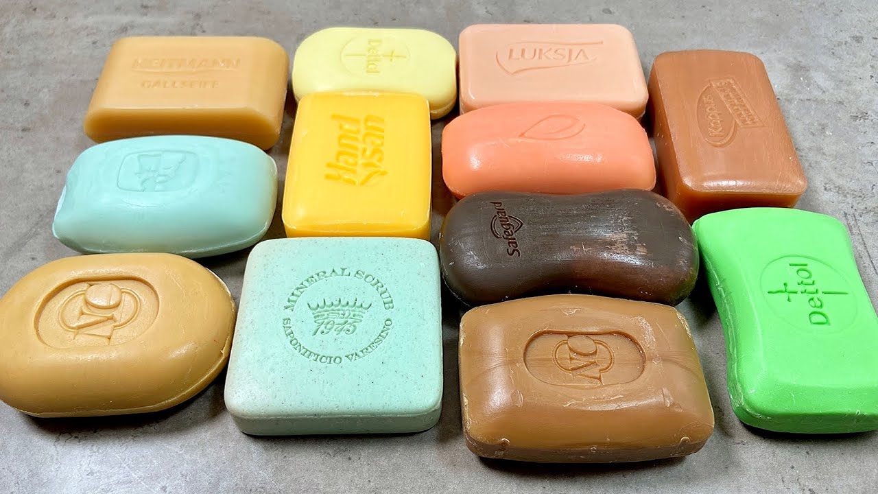 ASMR SOAP 🤎 Relaxing crunching 🖤  Мыло АСМР