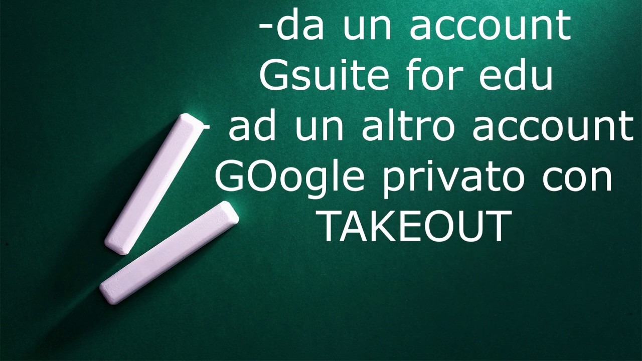 Archiviare cartelle o materiale da Gsuite ad un altro account Google con GOOGLE TAKEOUT(parte 3)
