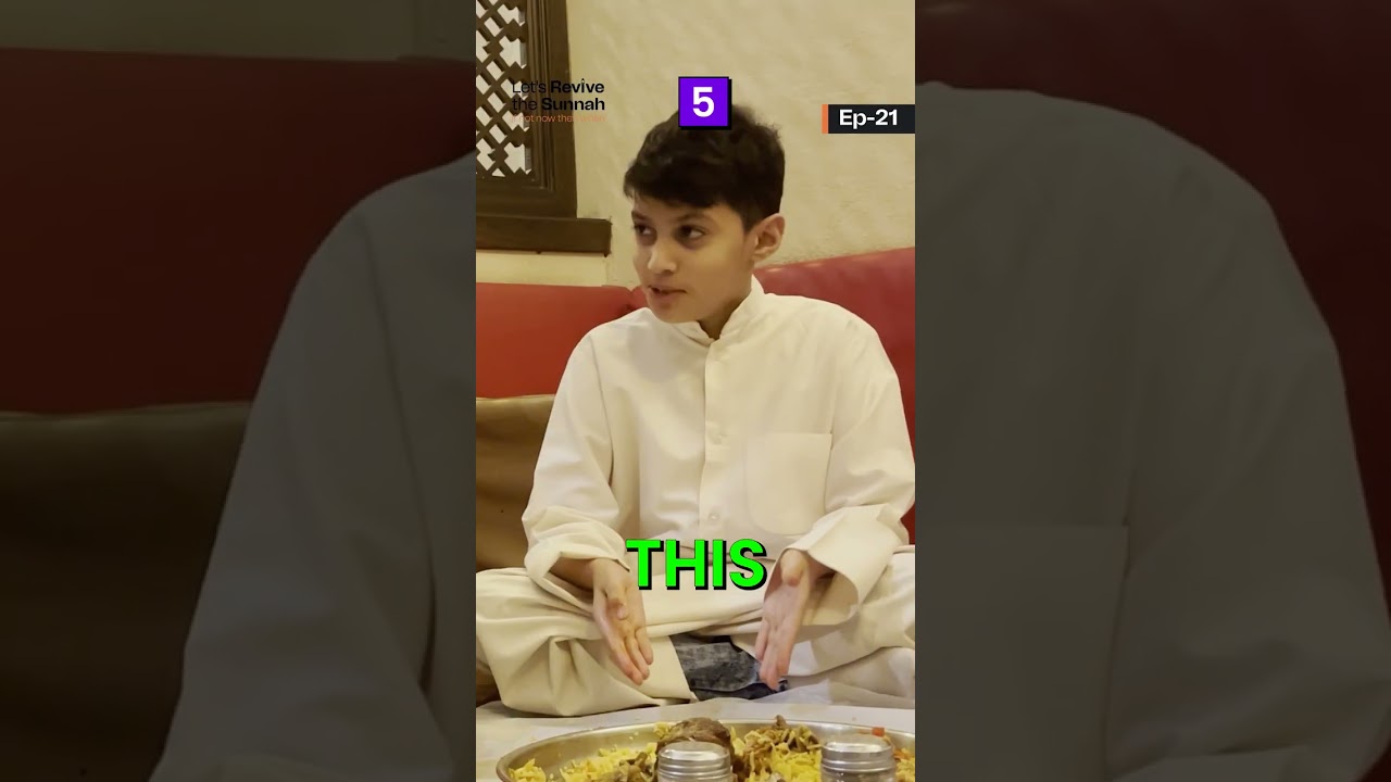 6 Sunnah of Eating Food !!! | Ep-21 #letsrevivethesunnah #islam #food #sunnah #eating #explore