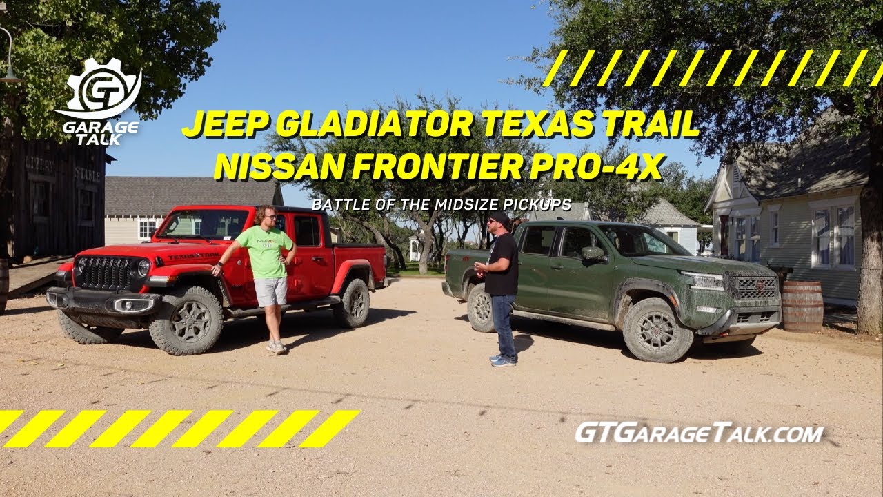 Nissan Frontier Pro-4X 2022 года против Jeep Gladiator Texas Trail 2021 года: Off-Road 101