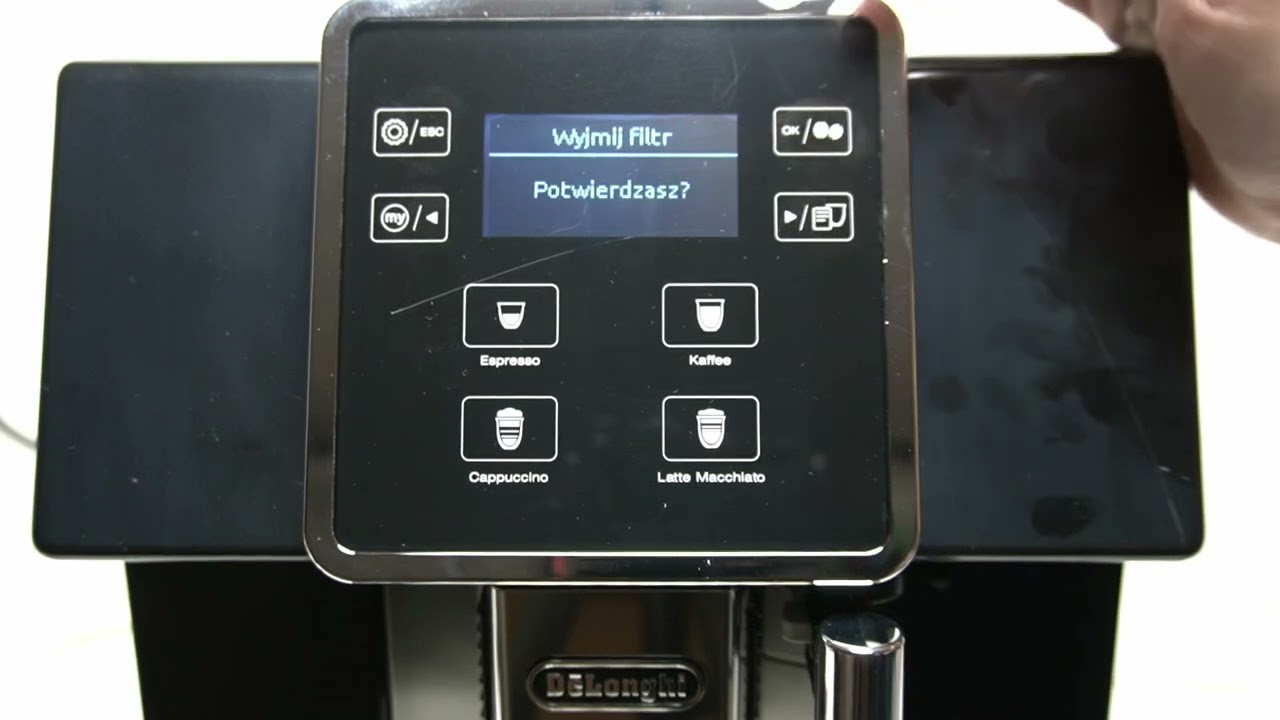 DELONGHI PERFECTA EVO - Wyciągnięcie Filtra | Wymiana Filtra