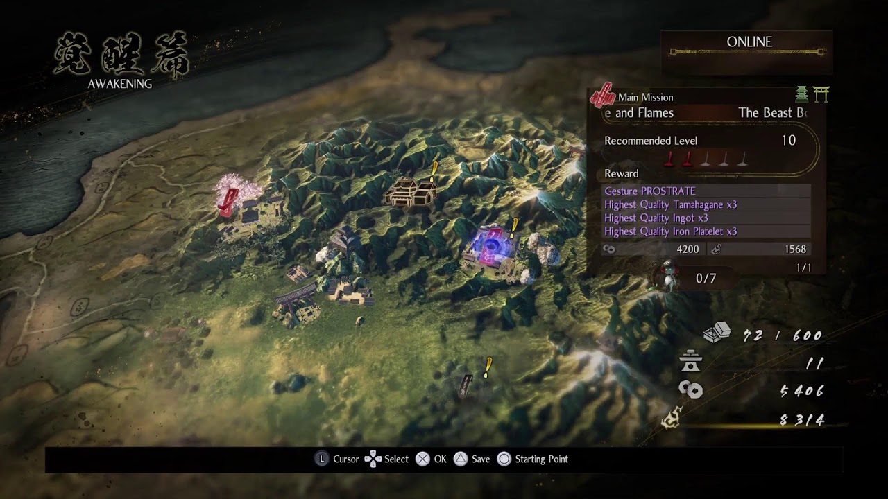 Time to plat Nioh 2: Part 1, a mysterious letter...