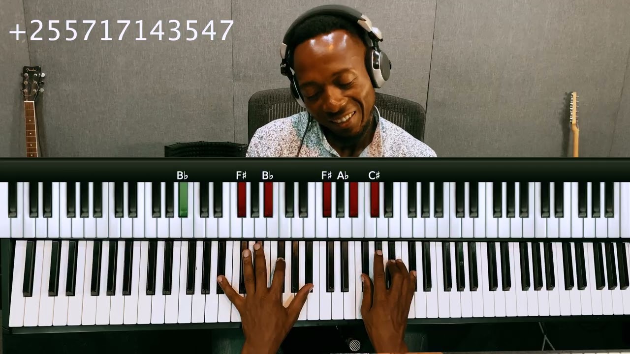 Jinsi ya kupiga wimbo (utukufu na heshima) kwenye Key F, F#, G