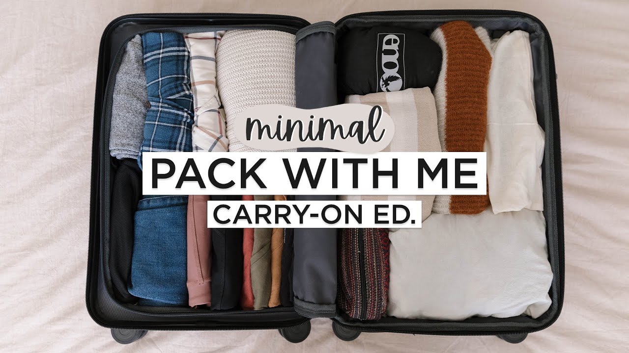 Minimalist PACK WITH ME | 7 Days In A Carry-On