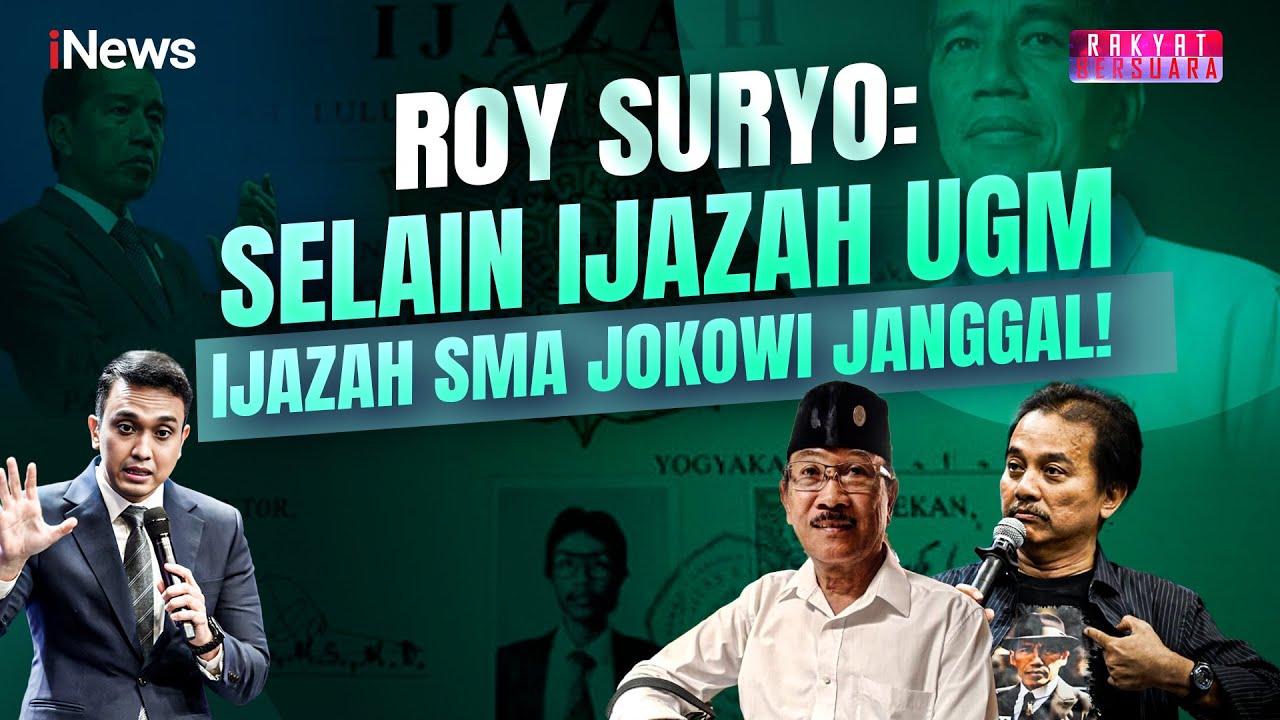 Roy Suryo Beber Kejanggalan Ijazah Jokowi, Teman Jokowi Tunjukkan Miliknya | Rakyat Bersuara | 03/06