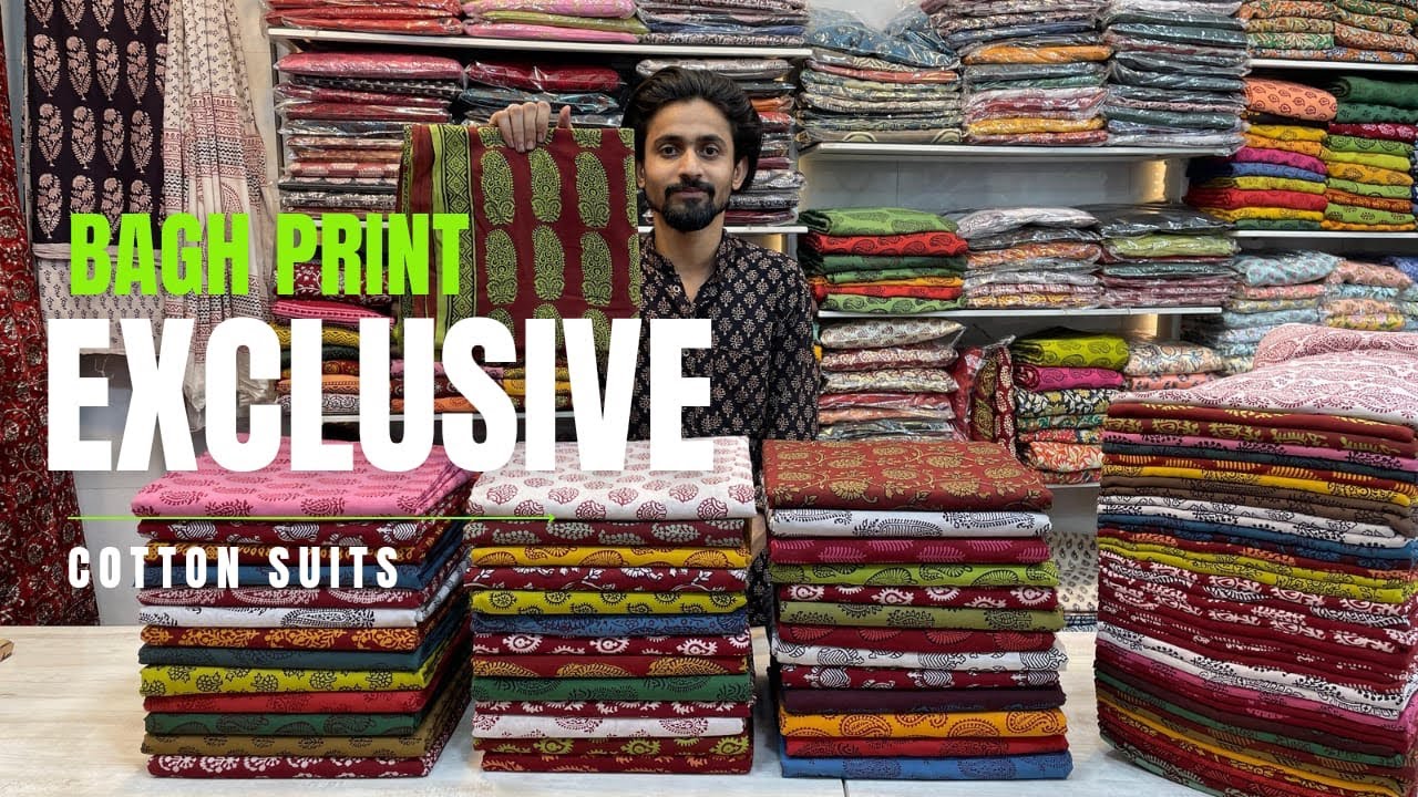 Bagh print exclusive cotton suits original hand block prints.