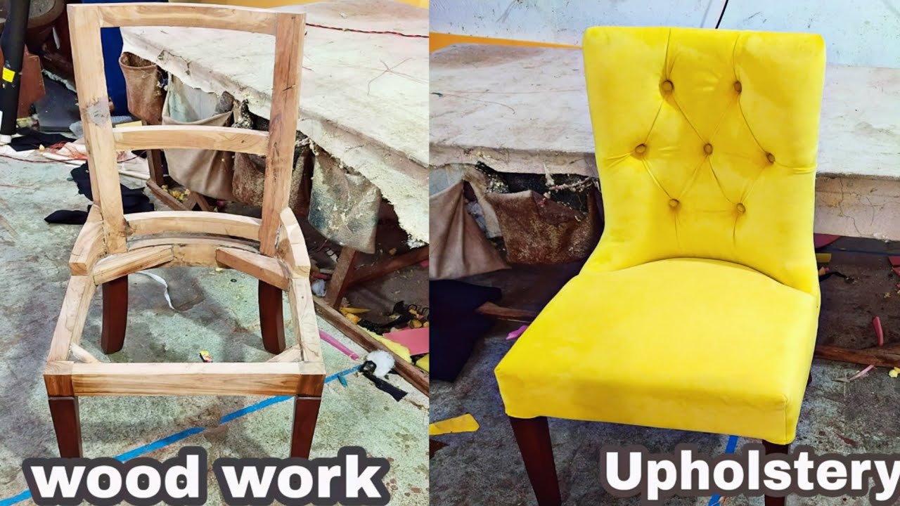 How to make chaster fild dining chair sofa step by step tutorial