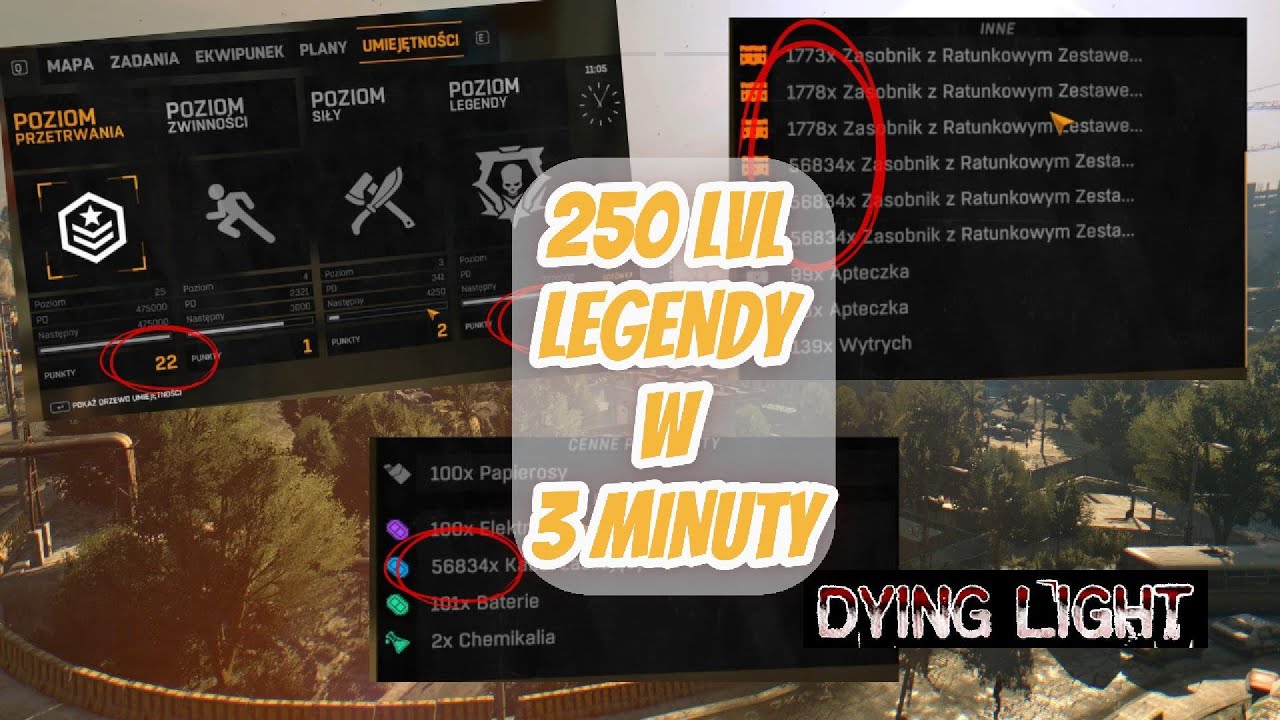 ZDOBĄDŹ 250 LVL LEGENDY W 3 MINUTY ! TRIK NA KOPIOWANIE PRZEDMIOTÓW DYING LIGHT