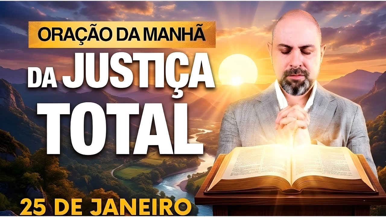 ORAÇÃO DA MANHÃ DE HOJE 25 DE JANEIRO SALMO 91 JUSTIÇA DE DEUS TOTAL E MISERICÓRDIA VINICIUS IRACET.