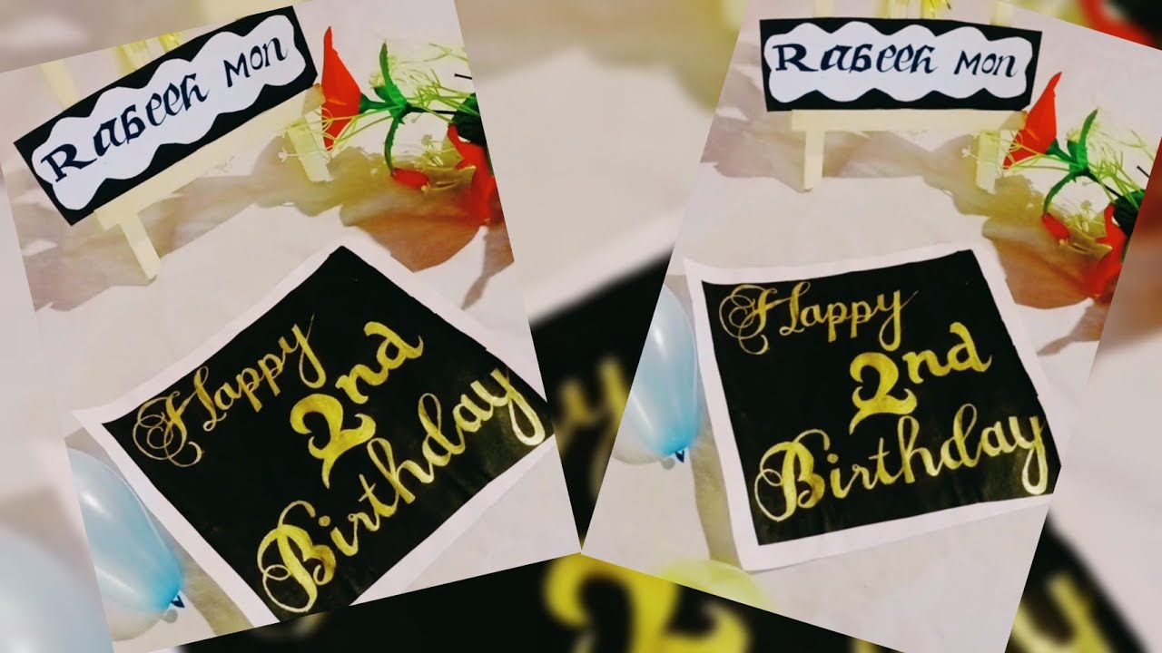 happy 2nd birthday 😍rabeeh mon /✍️ramsheena shihab