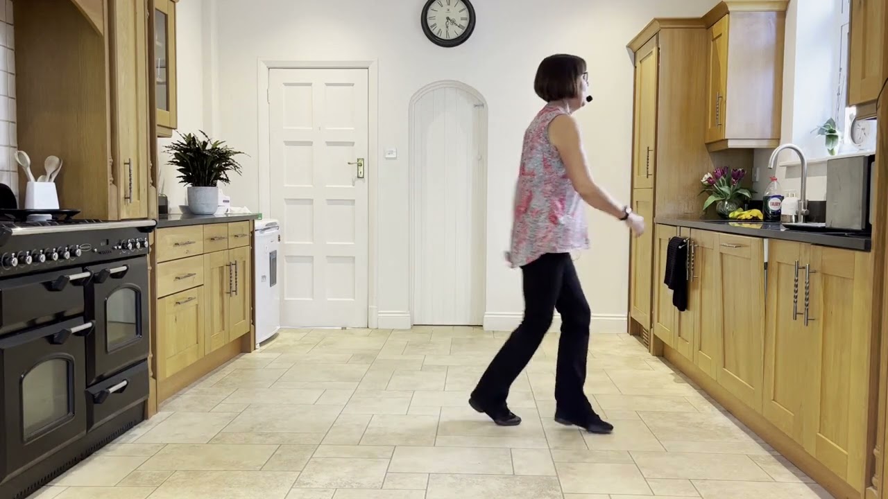 Caribbean Plans line dance demo & practice with music