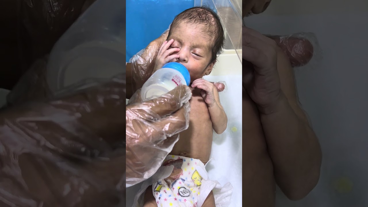 Cute baby feeding | bottle feeding #bestfeed