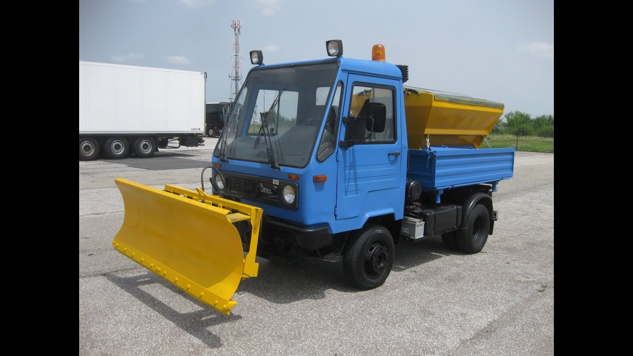6050 Multicar M26 4x4 Video zimní údržba a sklápěč