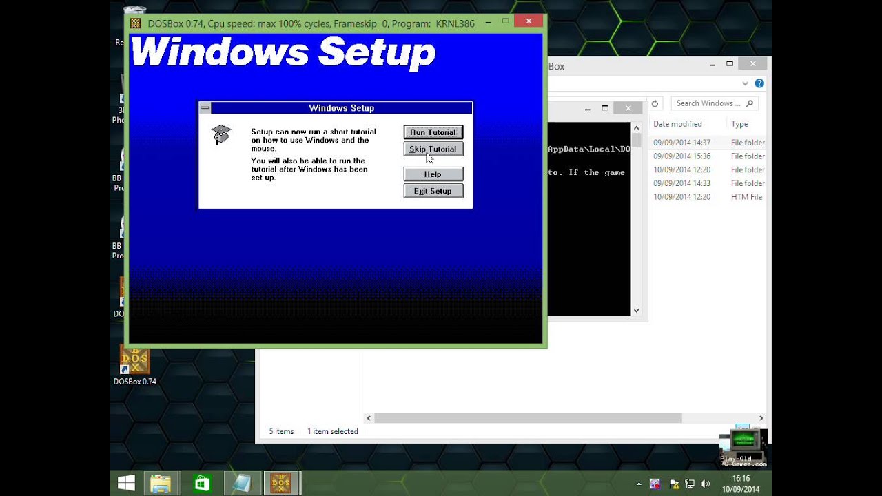 Windows3.1 game-ready in DOSBox