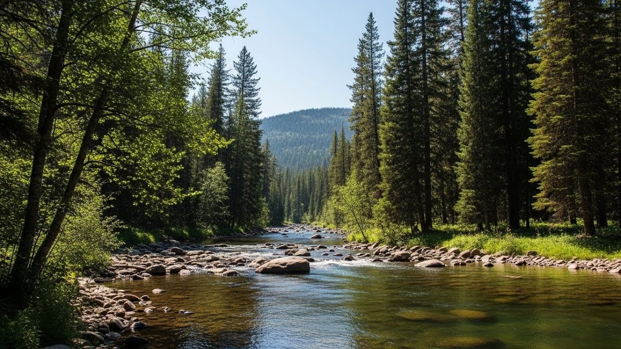 River Stream Ambience 🌊 Relaxing Water Sound for Focus, Study, and Serenity #92