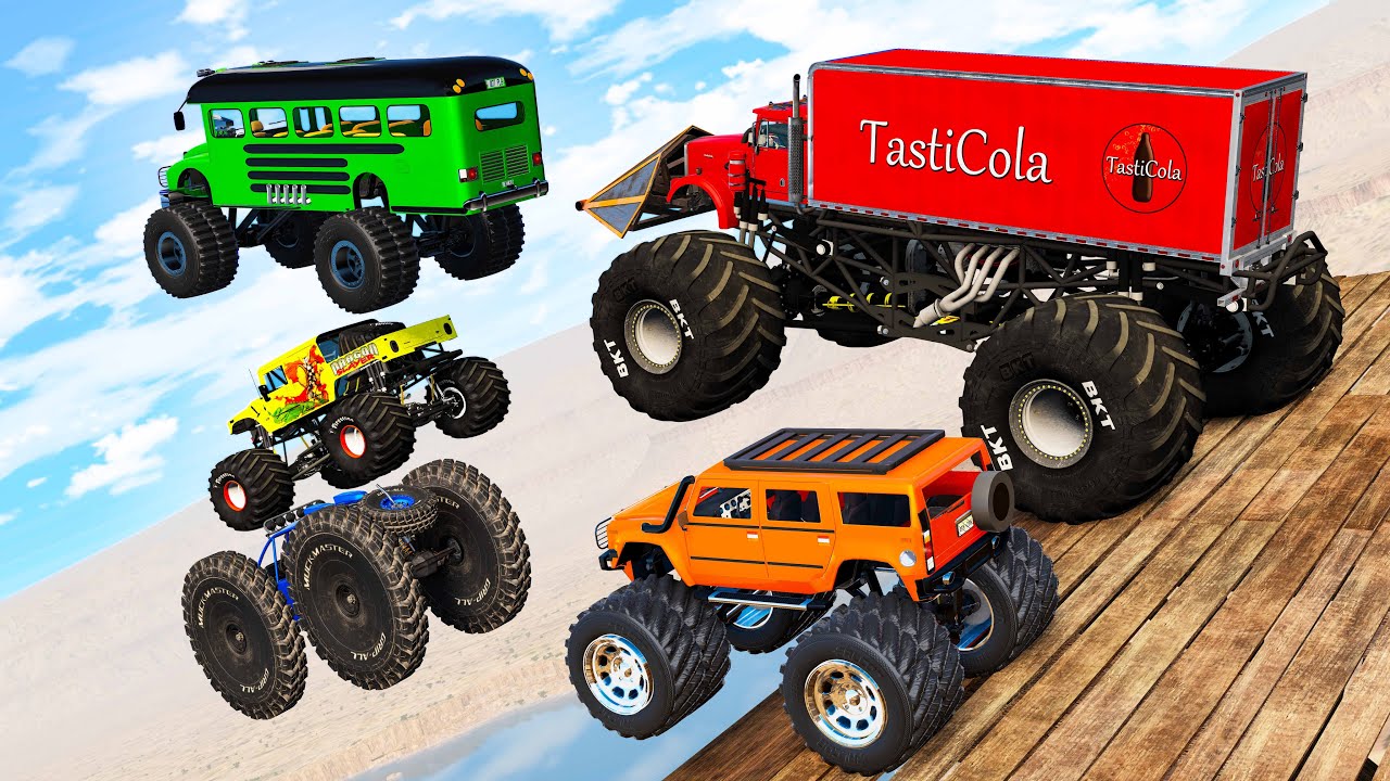 Monster Trucks Mud Battle #28 - Beamng drive