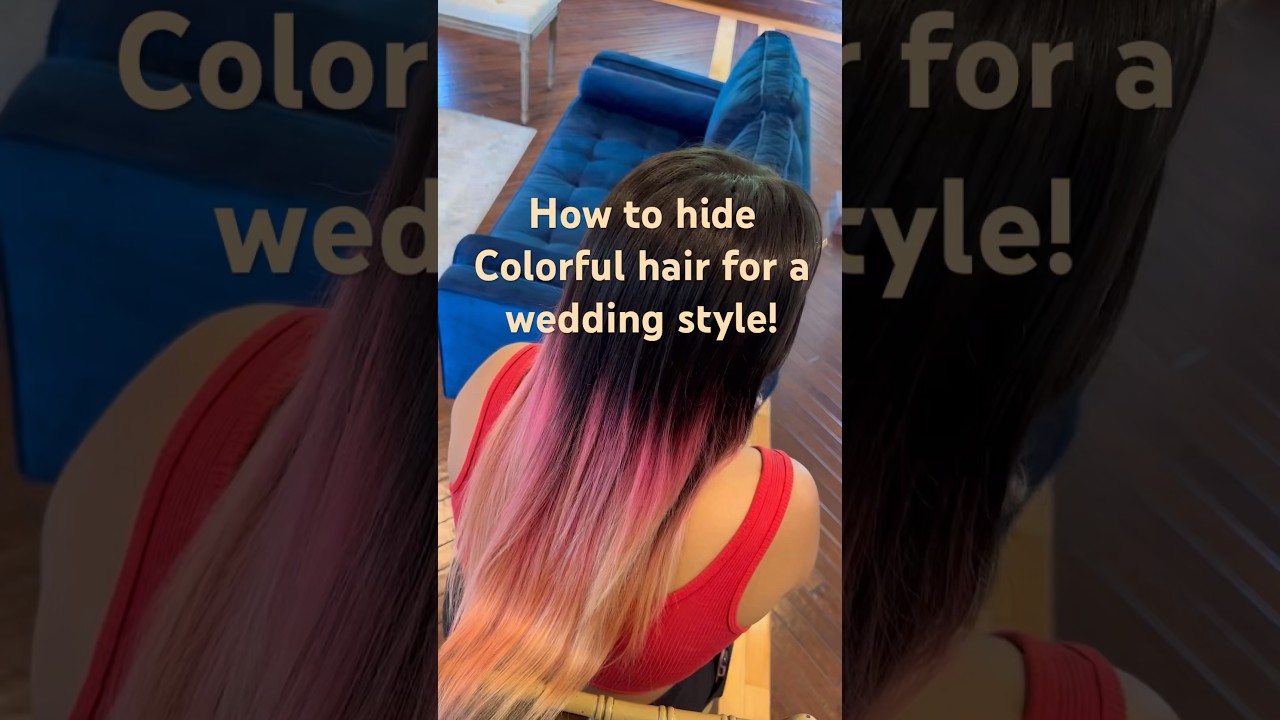 Hiding pink hair for a 