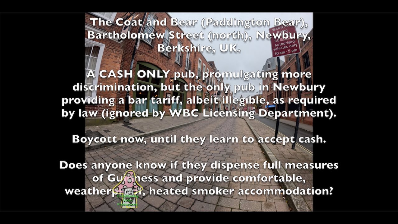 The Coat and Bear (Paddington Bear), Bartholomew Street (north), Newbury, Berkshire, UK.