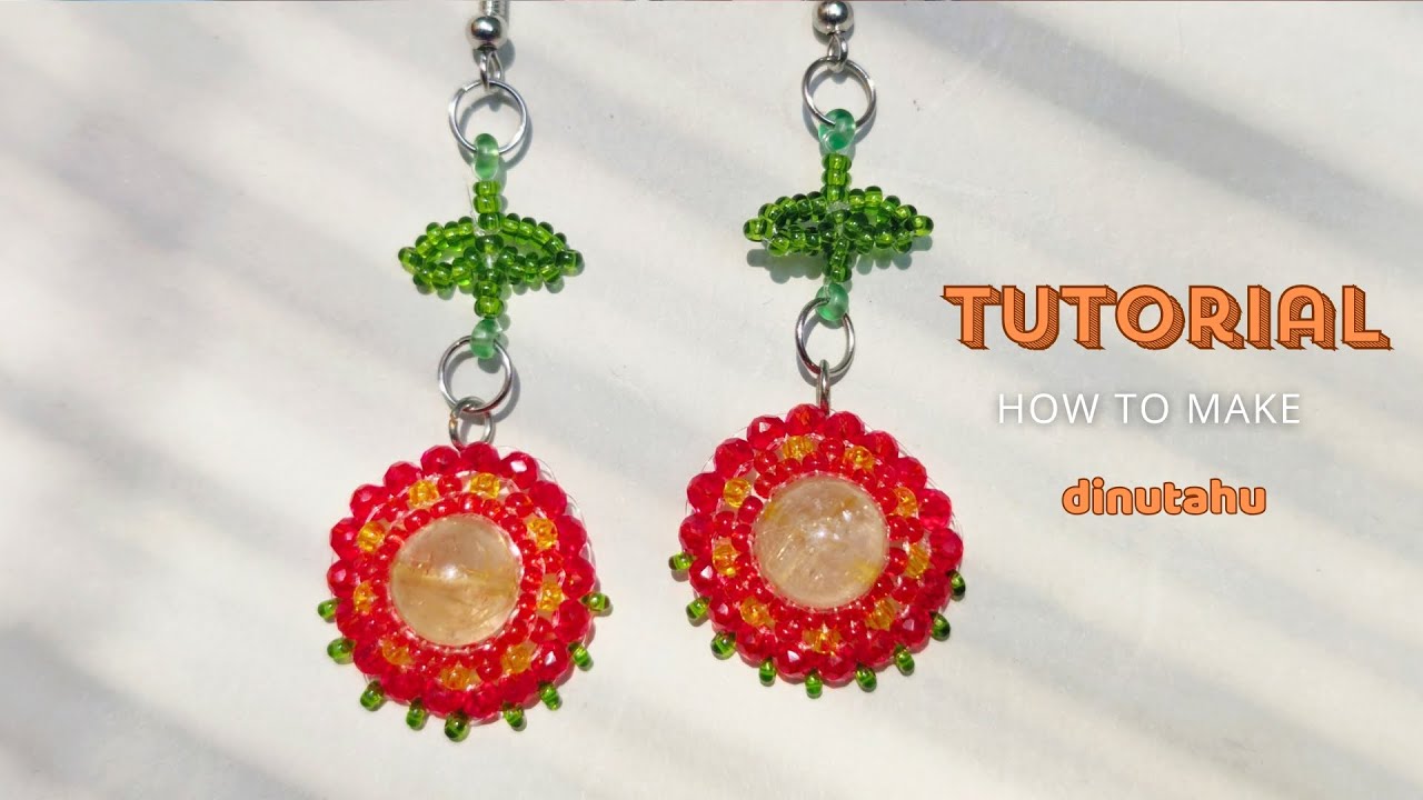 Easy Beads Earring_Flower Earring_Tutorial_How to make