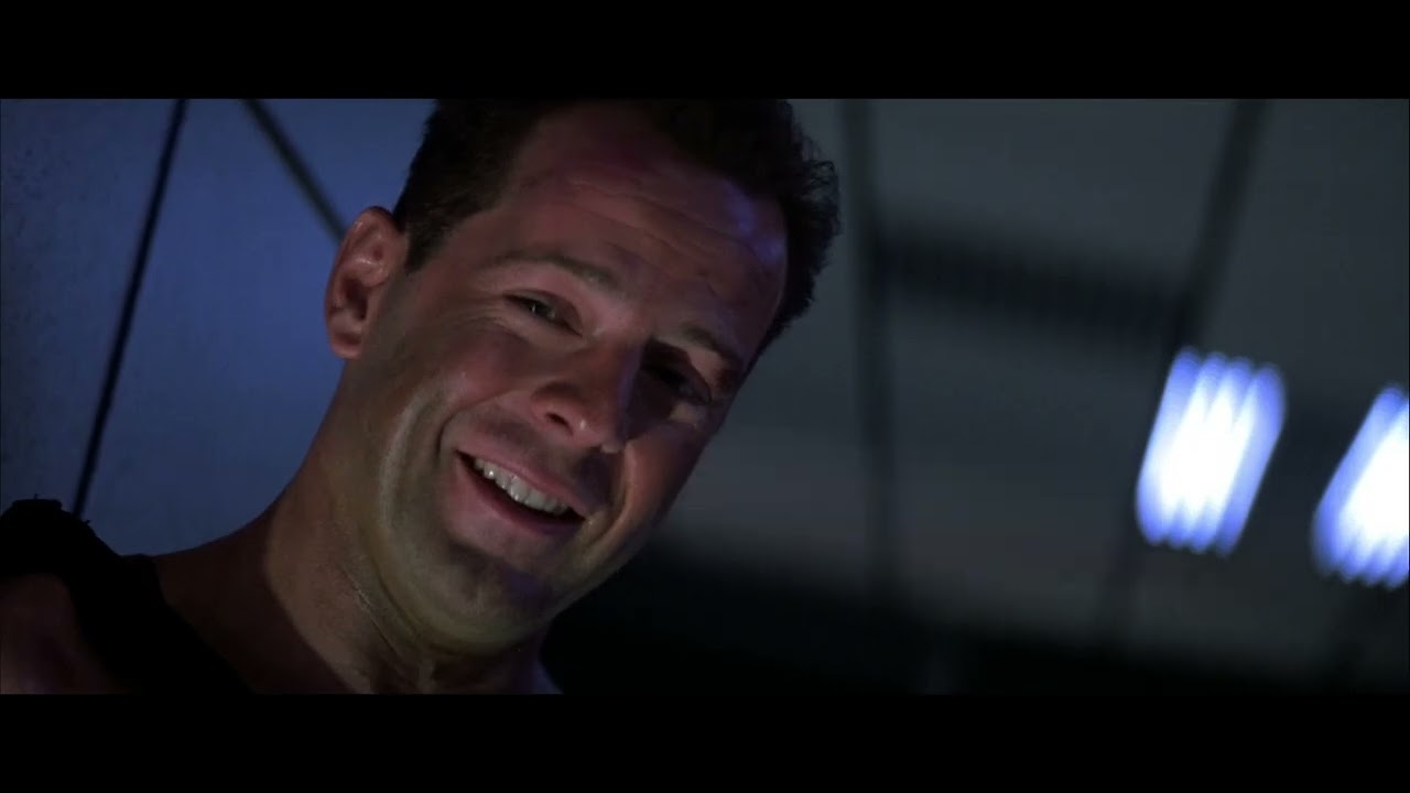 Die Hard (1988) John McClane and Hans Gruber finally meet