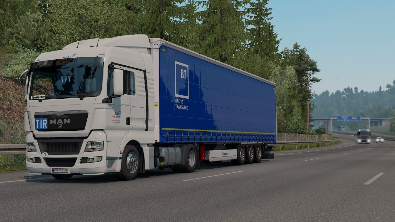 ETS2 1.36 - MAN TGX 18.480 Euro 5 Low Deck - Trip: Nuremberg - Mannheim