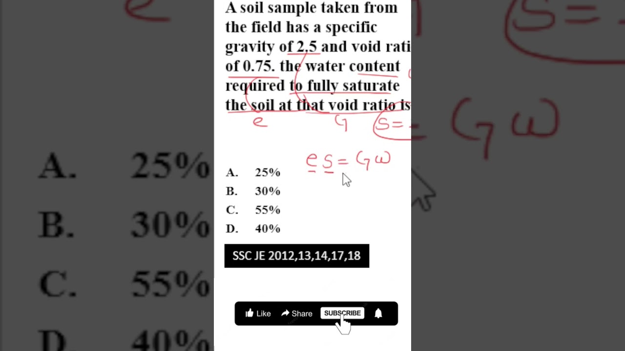 SSC JE 2023 l Civil Engineering l Most repeated PYQ l Q.no6.