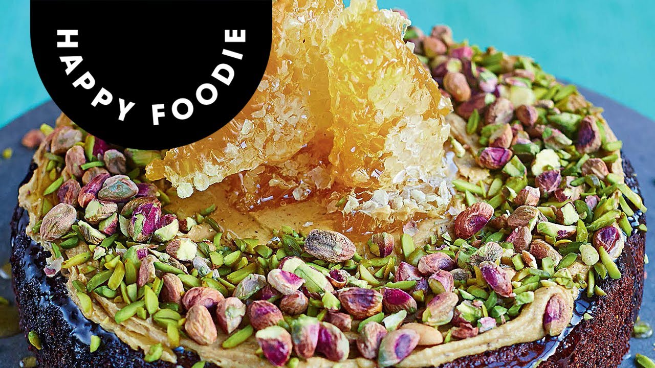 Gluten-Free Pistachio and Honeycomb Cake | Meringue Girls