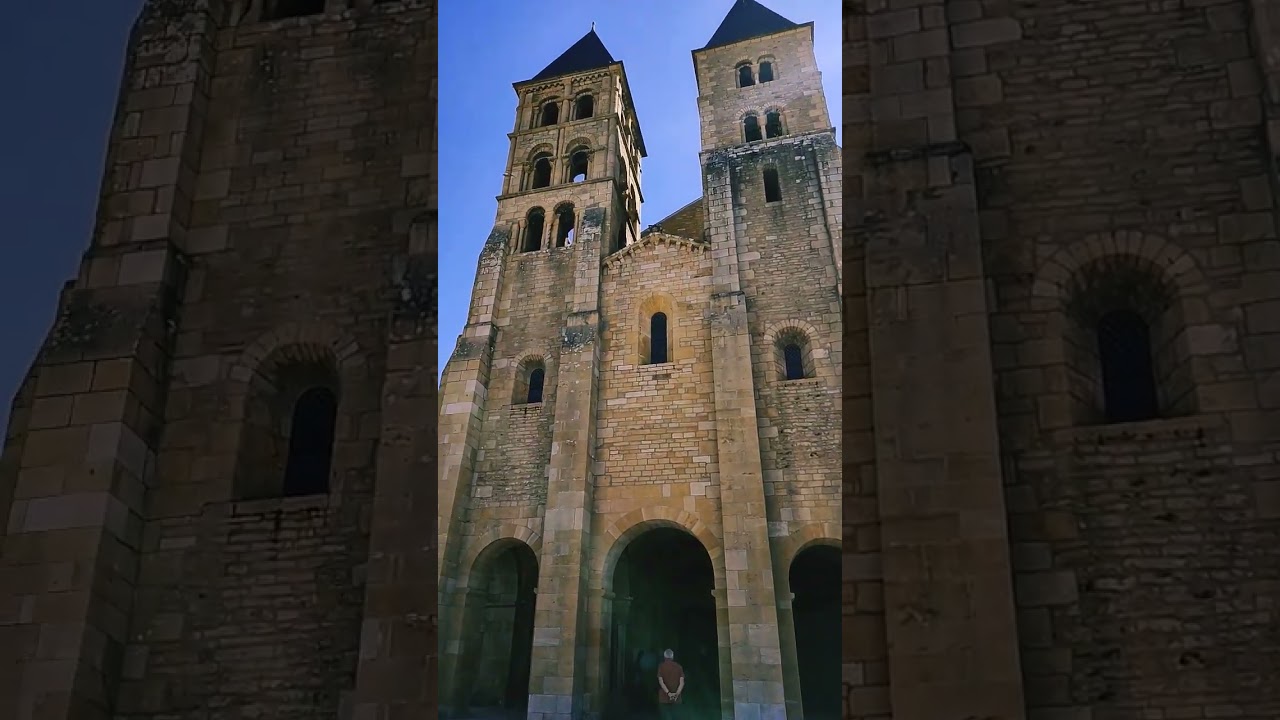 the Sacred Heart Basilica of Paray-le-Monial #shorts #share #church #notredame #youtubeshorts