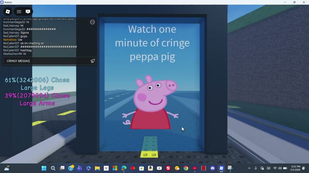 roblox would you rather but it actually happenes