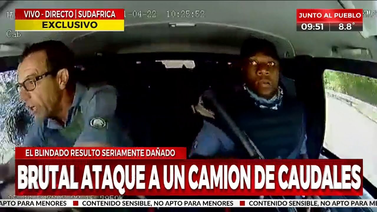 Tremendo ataque a camión de caudales