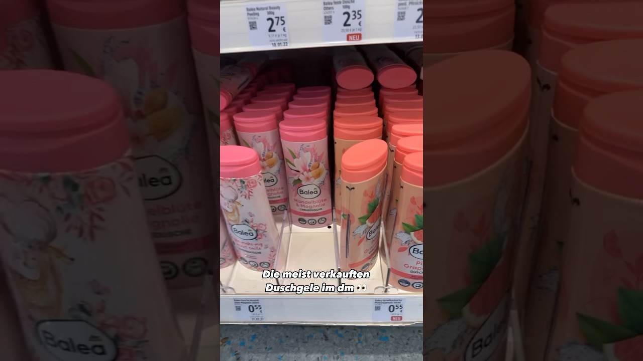Die meist verkauften Duschgele im dm 👀 