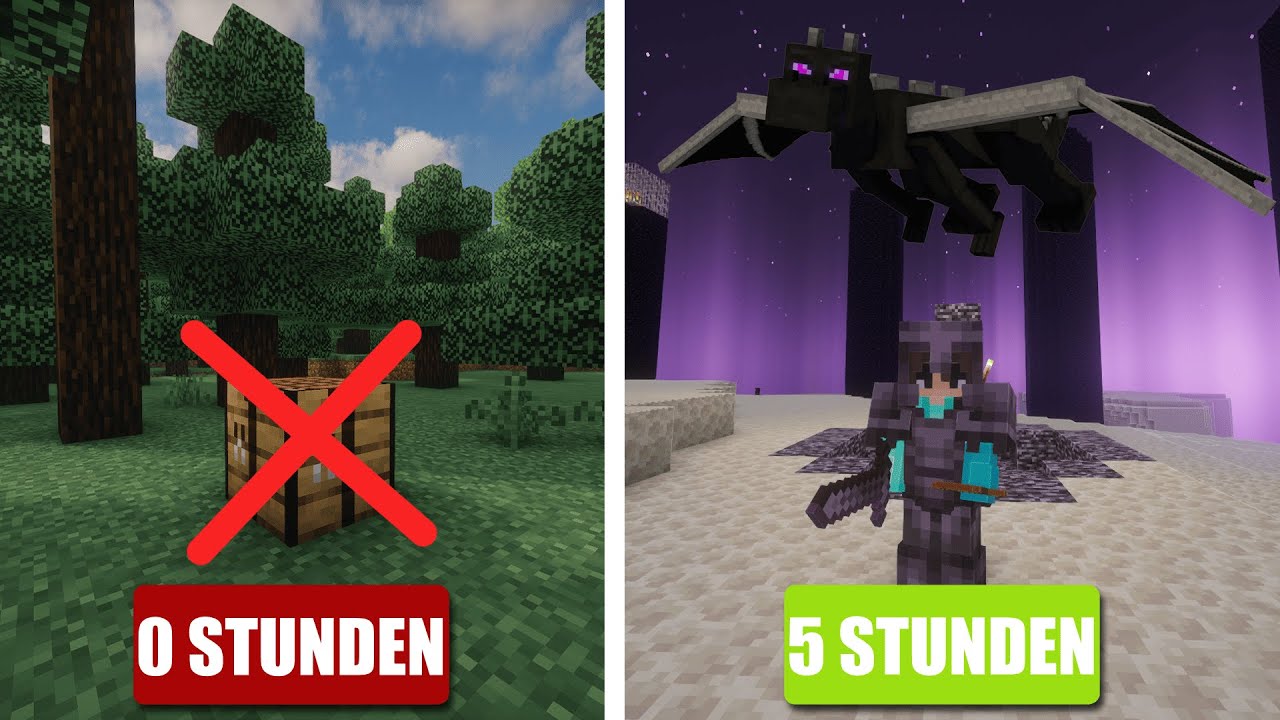 Minecraft OHNE Werkbank durchspielen?!