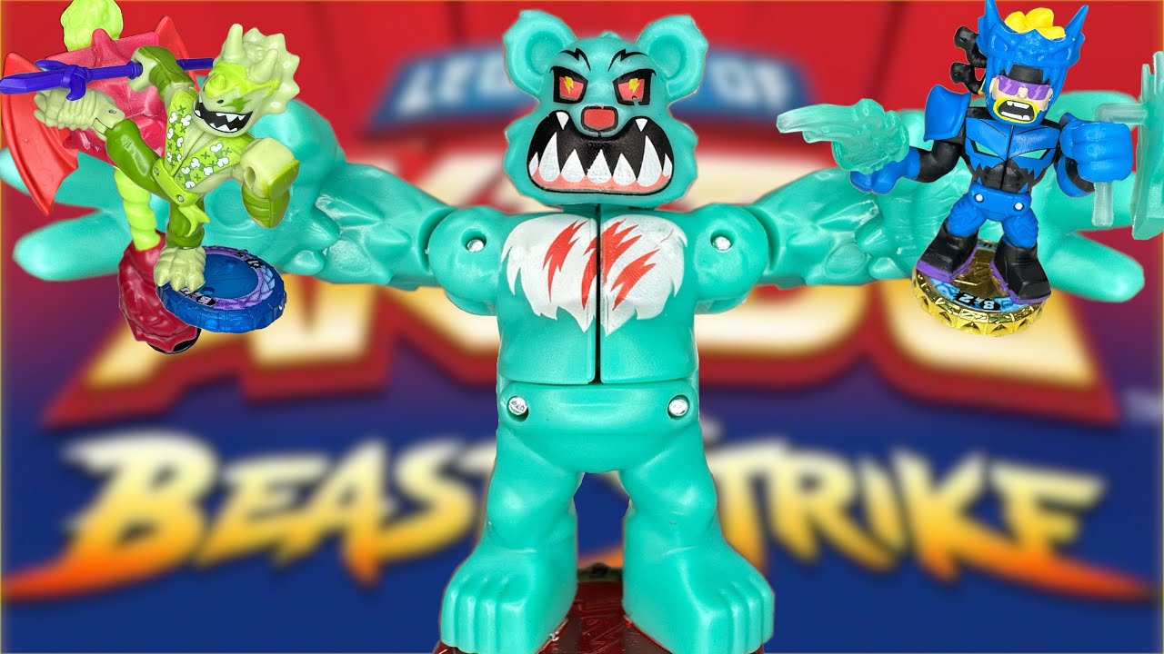 NEW Akedo Beast Strike Series 6 Starter Pack Tri-Kwonto, Super Shreddy Bear, Dragonblade Shades