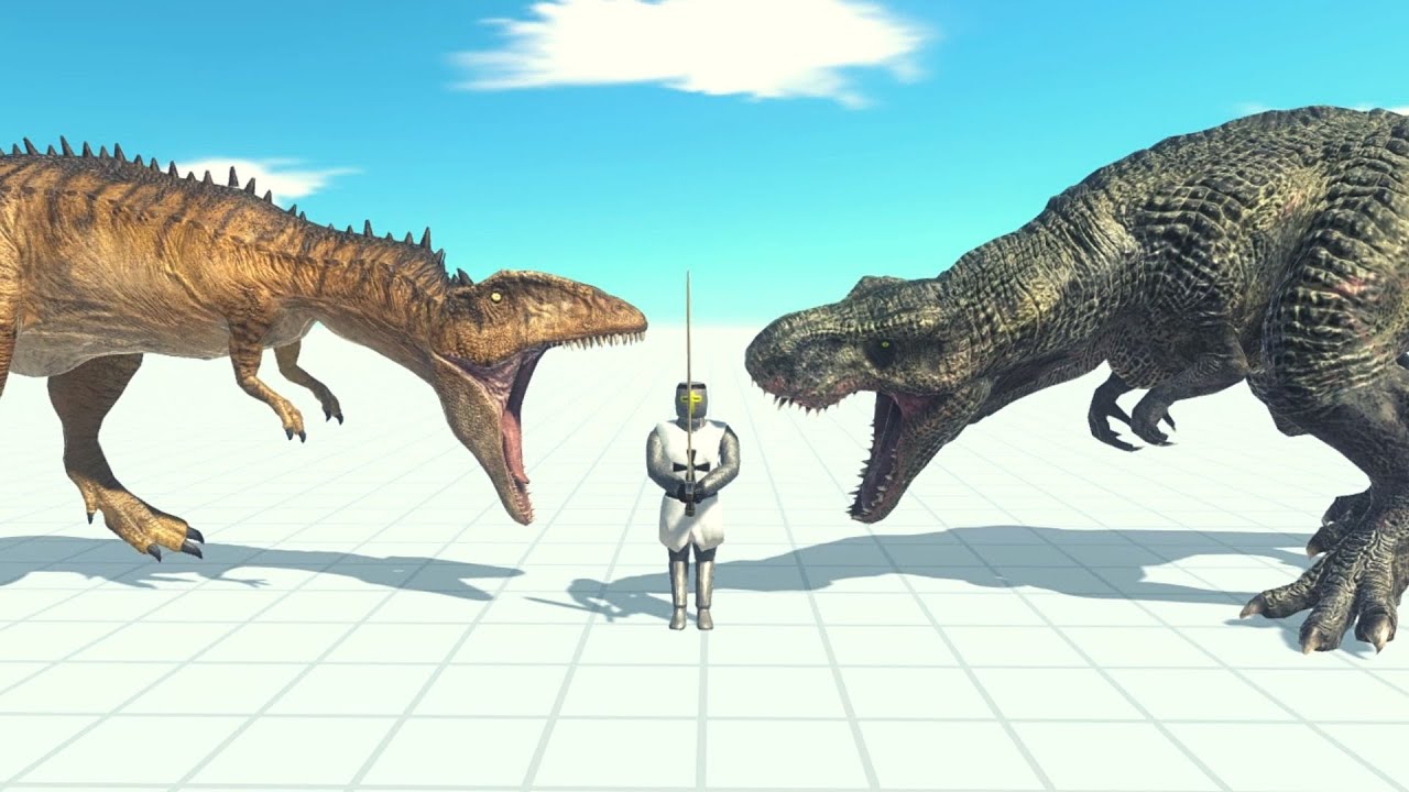 T-Rex And Carcharodontosaurus Vs Every Unit ARBS | Animal Revolt Battle Simulator