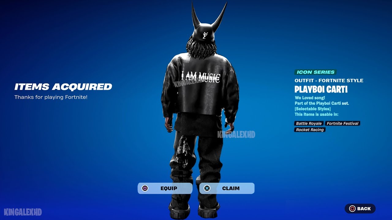 Как получить скин PlayBoi Carti БЕСПЛАТНО в Fortnite (разблокированный стиль LEGO PlayBoi Carti)