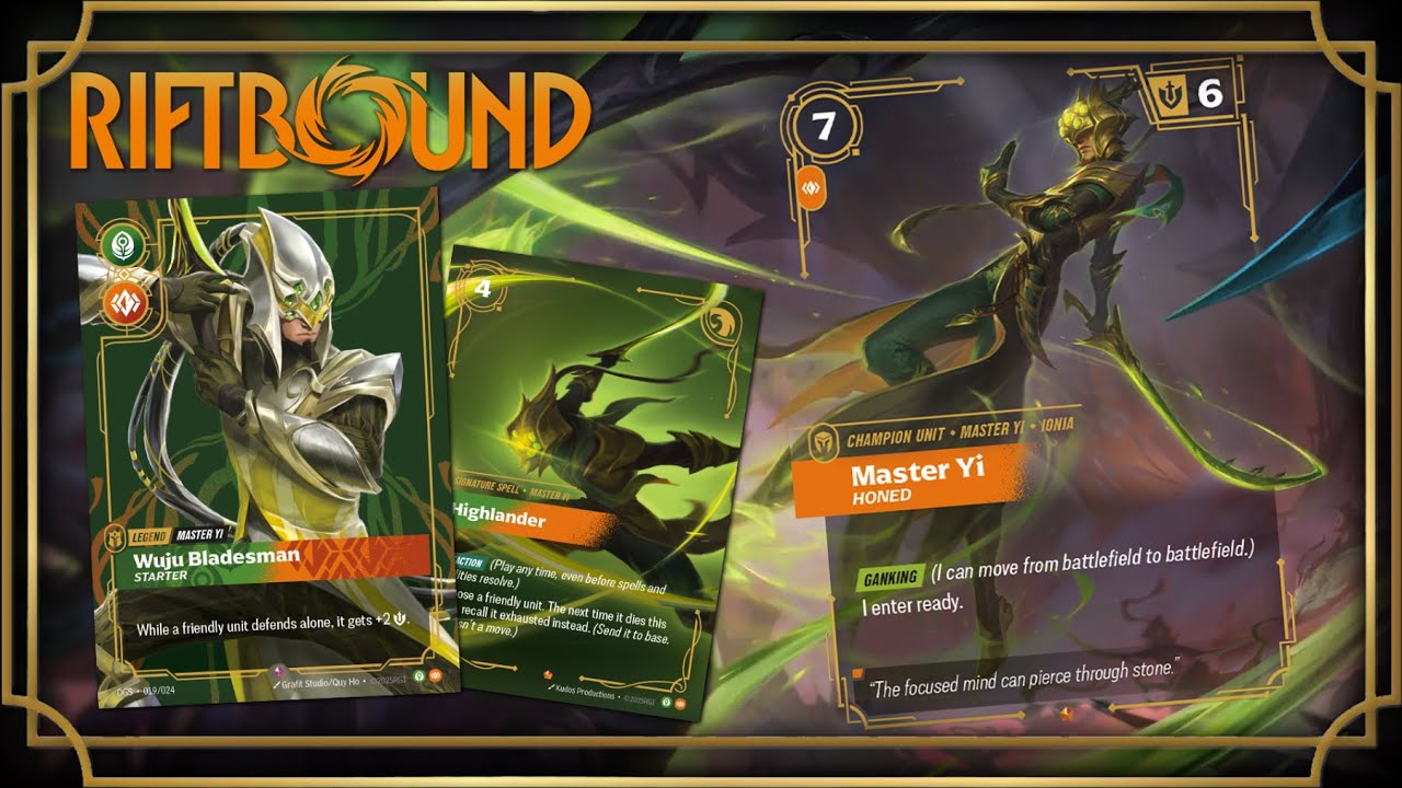 Riftbound TCG &ndash; Как играть за мастера Йи Уцзюй (League of Legends Card Game)