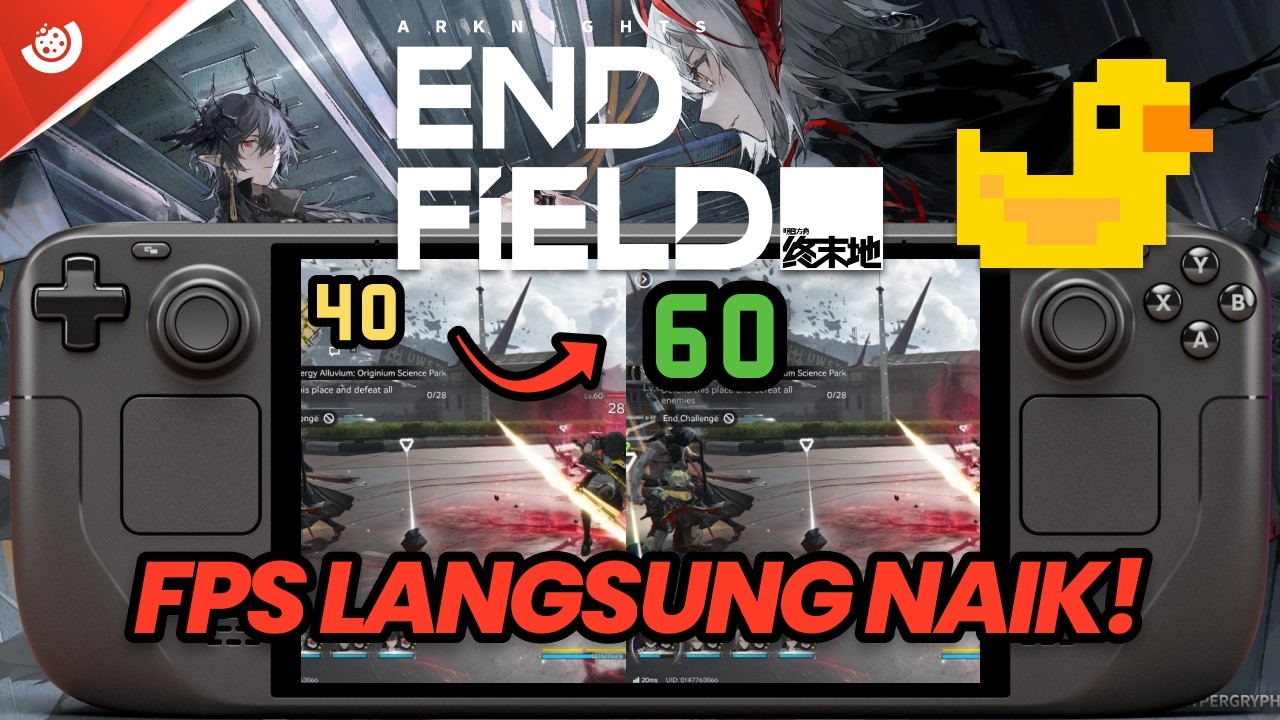Auto Lancar! Double FPS dengan Lossless Scaling | Arknights Enfield | Steam Deck